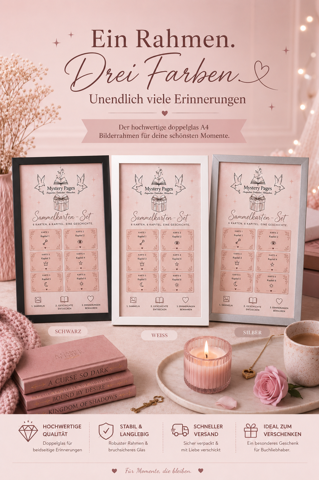 Bilderrahmen für unser Mystery Pages Sammelkarten